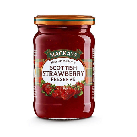 Mackays Scottish Strawberry Preserve Jam 340g - British Food Supplies