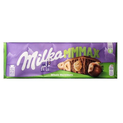 Milka Alpine Whole Hazelnuts Chocolate Bar 270g - British Food Supplies