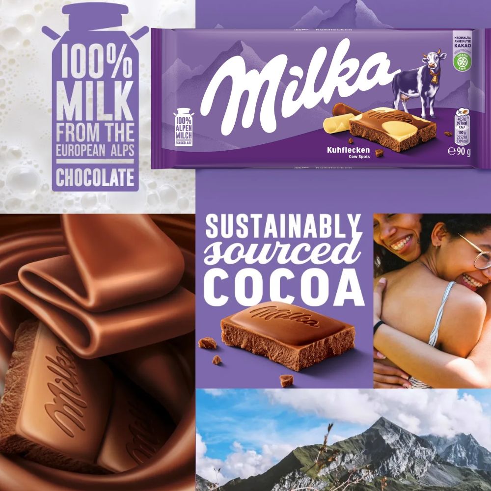 Milka Cow Spots Chocolate 90g