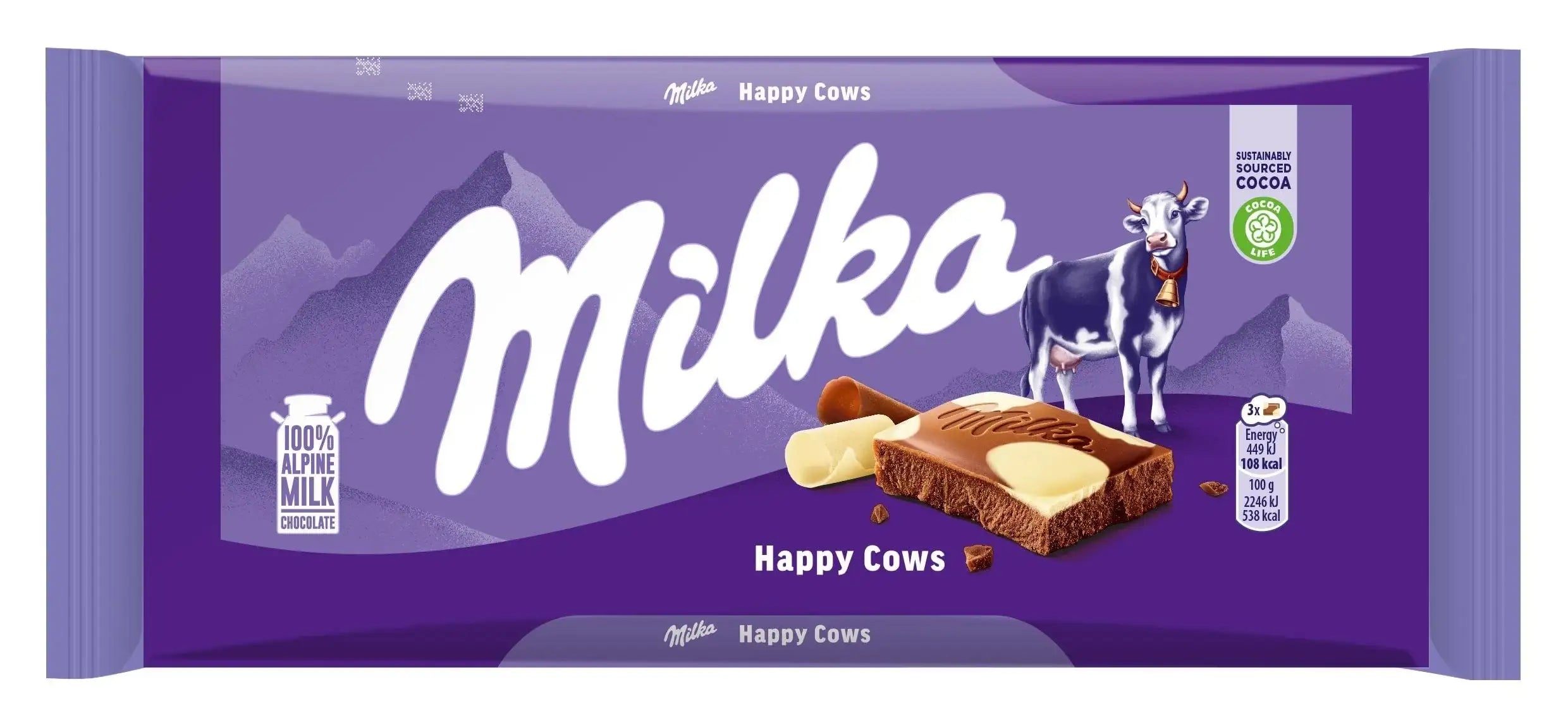 Milka Alpine Happy Cow Chocolate Bar 100g