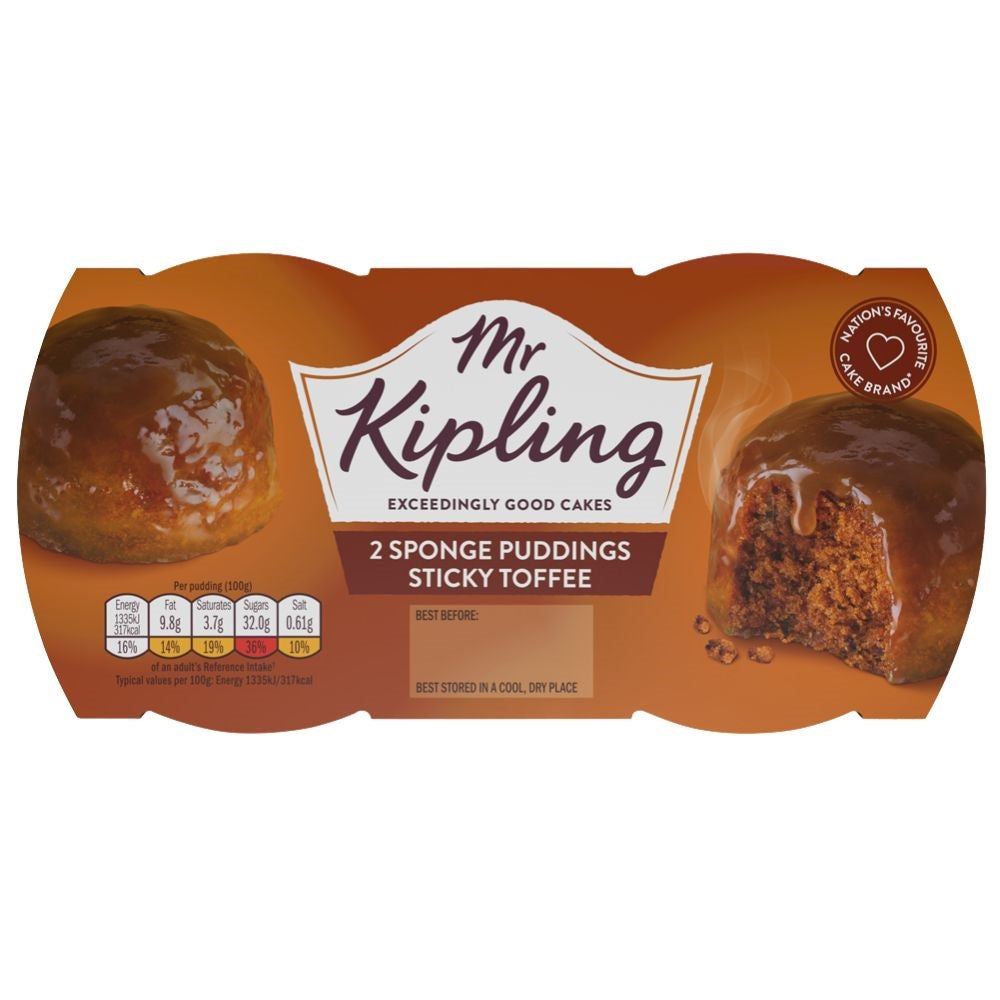 Mr Kipling Sticky Toffee Sponge Puddings 2 x 108g product image