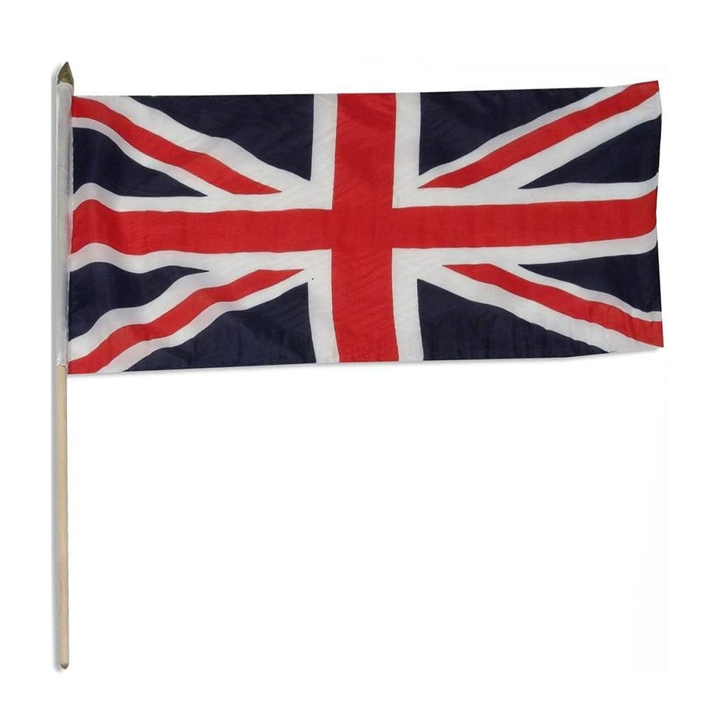 Elgate Union Jack Flags 6" x 9" With Wood Pole product image