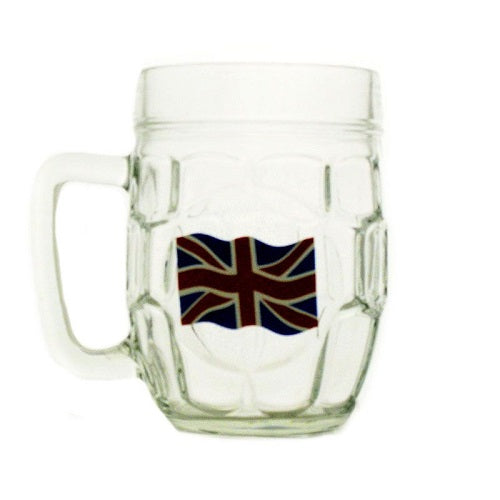 Pub Paraphernalia Union Jack Dimple Pint Glass