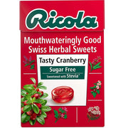 Ricola Tasty Cranberry with Vitamin C - Sugar Free Swiss Herbal Sweets 45g