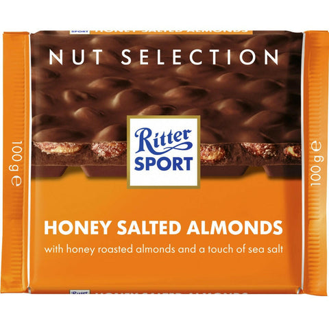Ritter Sport Honey Salt Almonds 100g - British Food Supplies