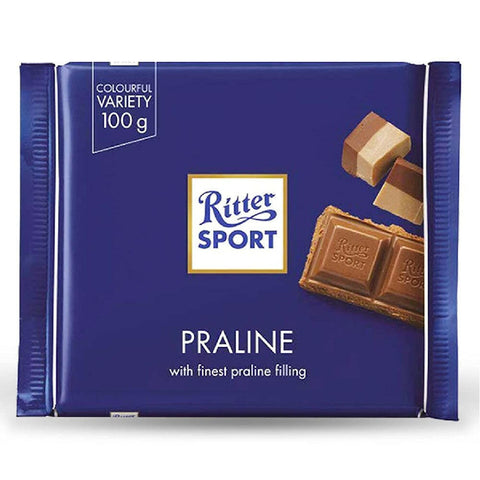 Ritter Sport Milk with Nougat Praline 100g - British Food Supplies