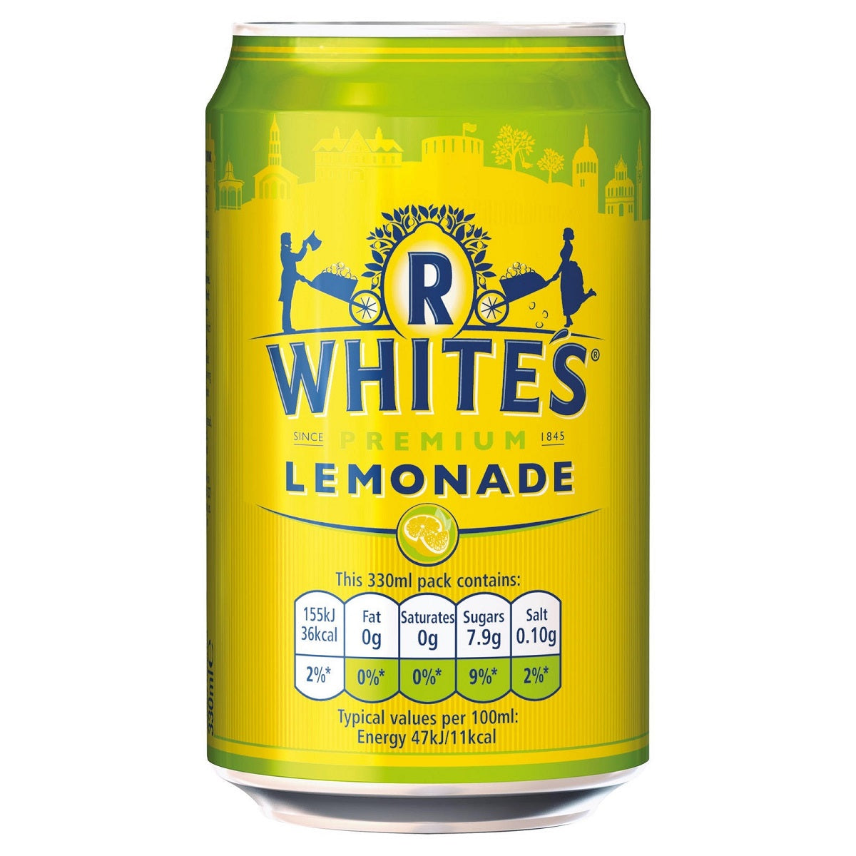 R Whites Lemonade Soft Drink Can 330ml product image