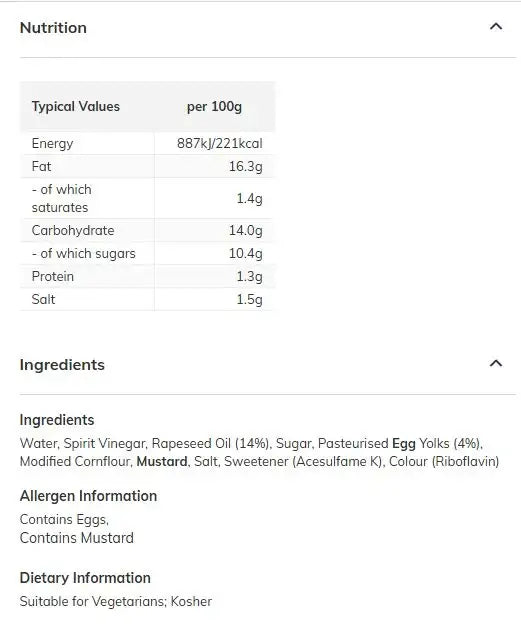 Heinz Salad Cream Original 425G