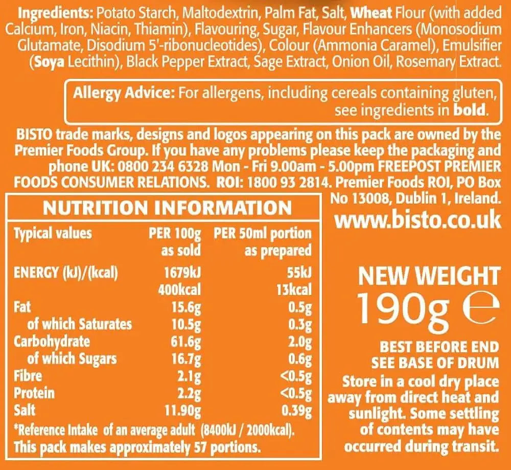 Bisto Chicken Gravy Granules 190g