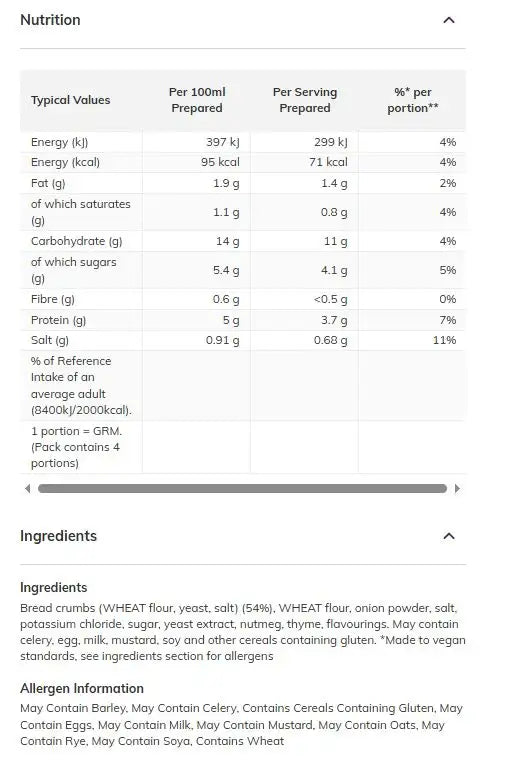 Colman's Bread Sauce Mix 43g