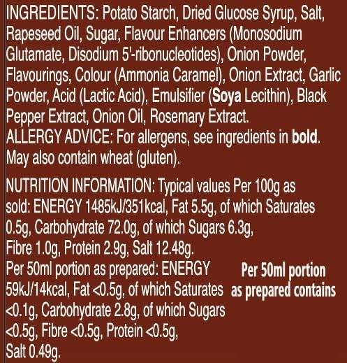 Bisto Onion Gravy Granules 190g