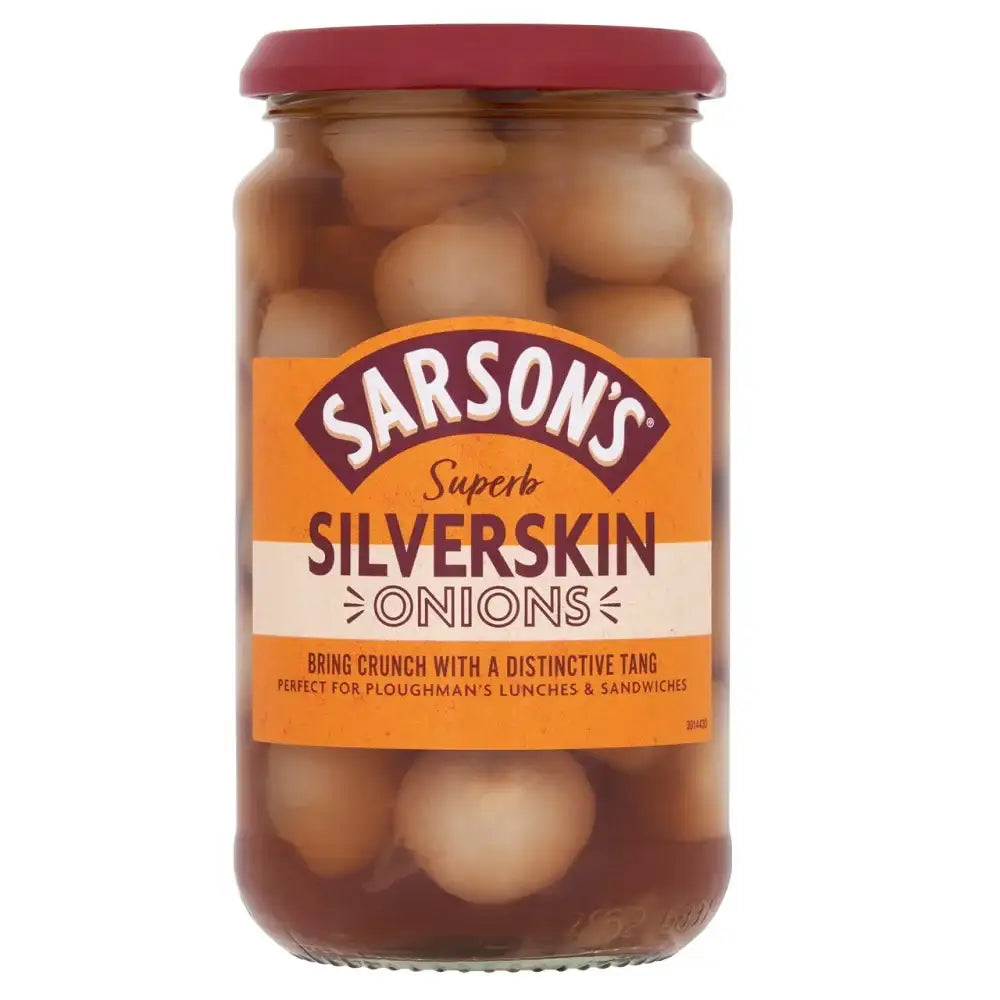 Sarson's Medium & Tangy Silverskin Onions Pickled 460g