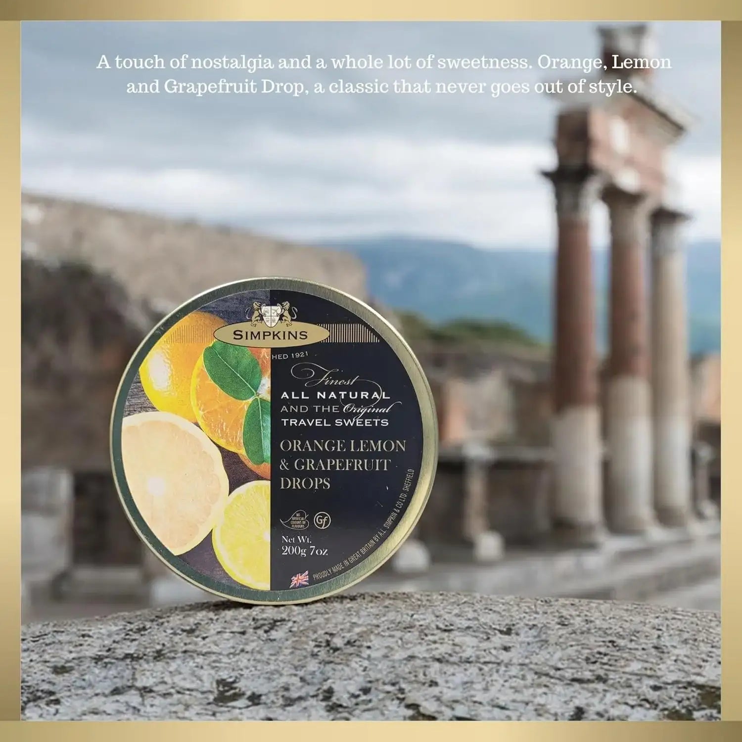 Simpkins Travel Sweet, Orange Lemon & Grapefruit Drops, 200g