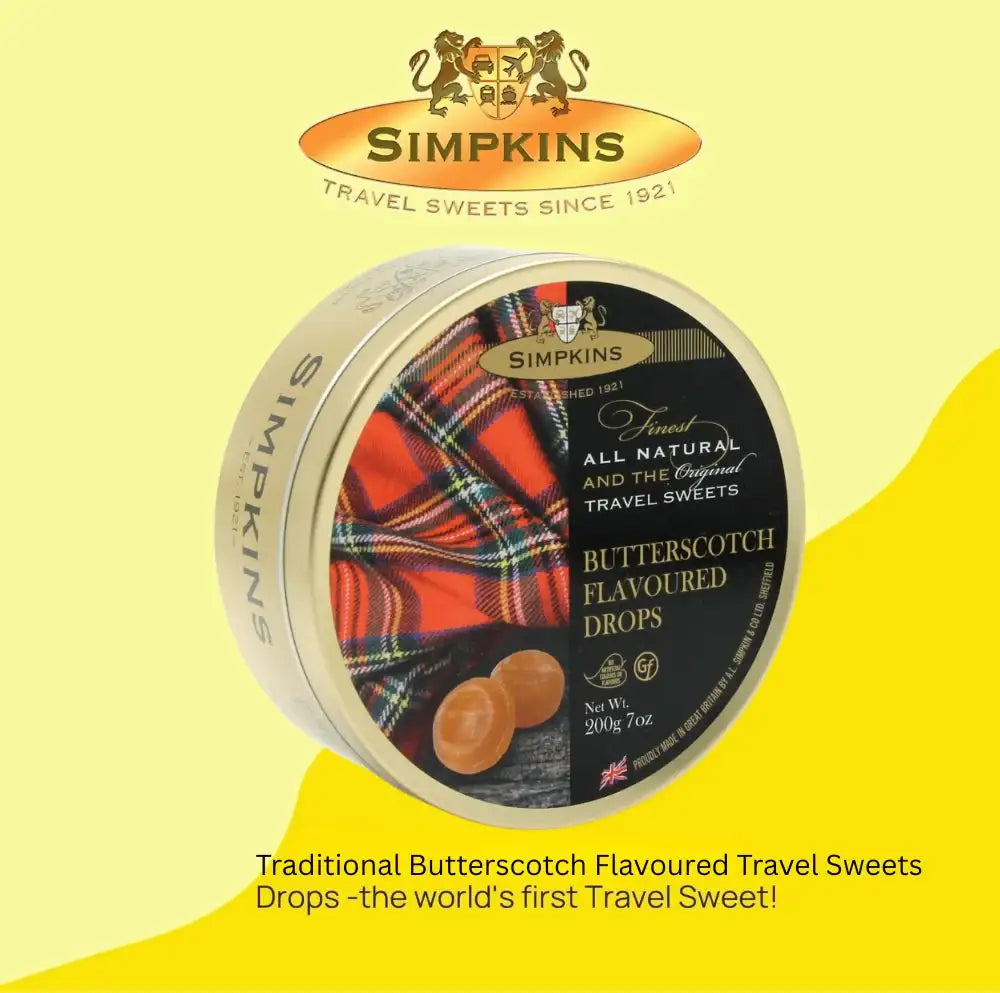 Simpkins Butterscotch Flavoured Travel Sweets 200g