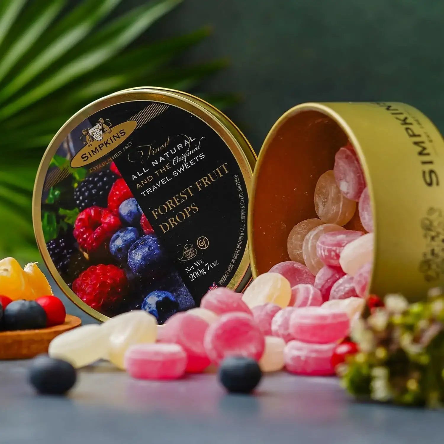 Simpkins Travel Sweets, Forest Fruit Drops, 200g