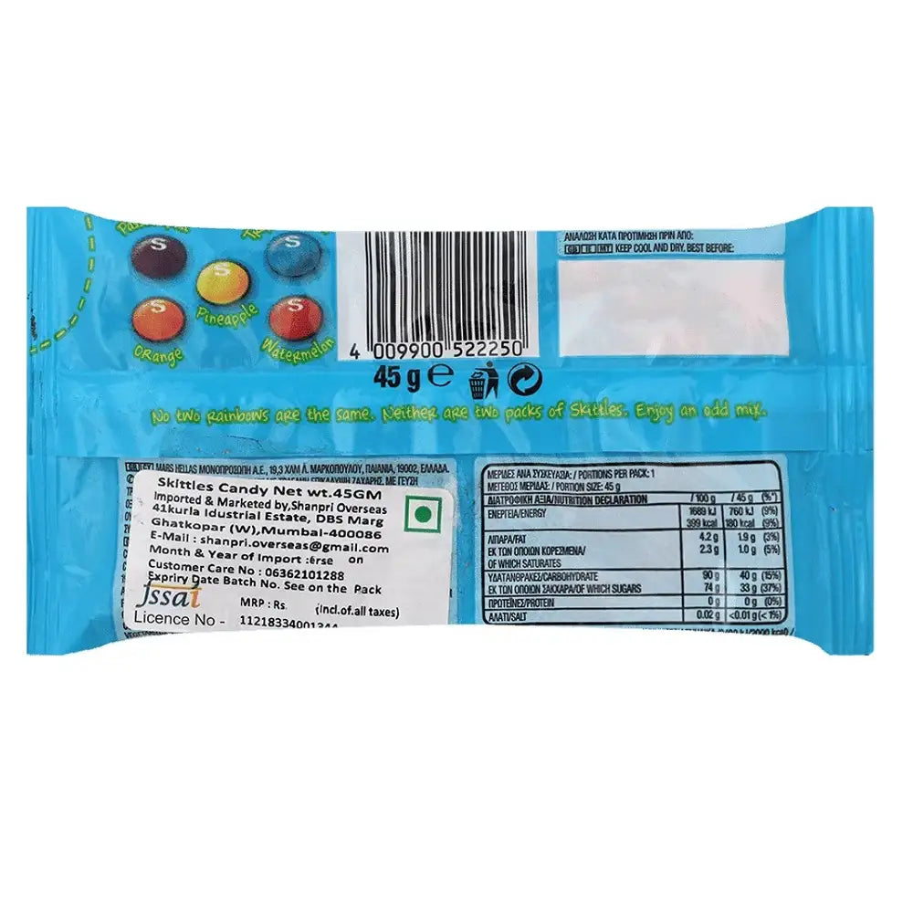Skittles Tropical Sweets Candy Bag 45g