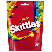 Skittles Vegan Chewy Sweets Fruit Flavoured Pouch Bag 136g