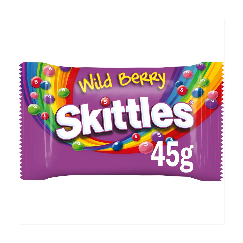 Skittles Crazy Sour Flavour Candy 45g Sour Fruity Chewy Sweets Bag