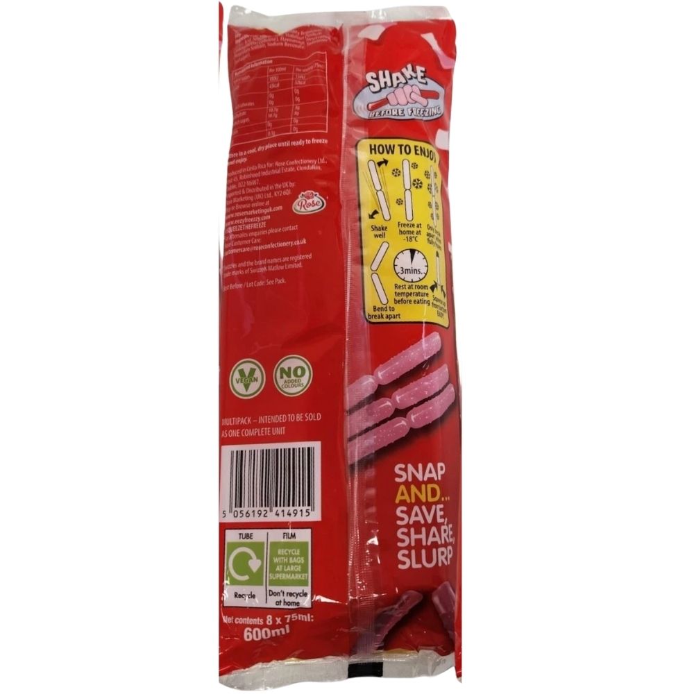 Swizzels Squashies 2 in 1 Ice Pops 600ml