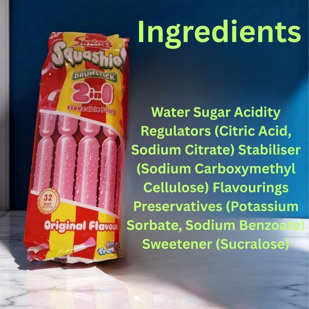Swizzels Squashies 2 in 1 Ice Pops 600ml