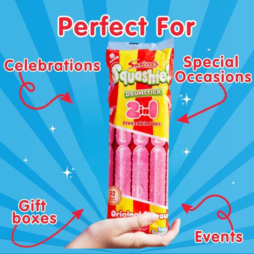 Swizzels Squashies 2 in 1 Ice Pops 600ml