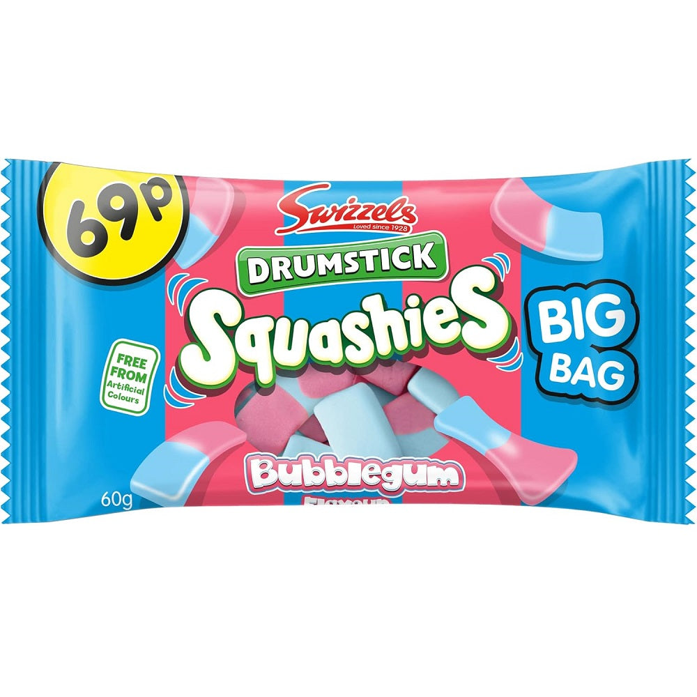 Swizzels Drumstick Squashies Bubblegum Flavour 60g