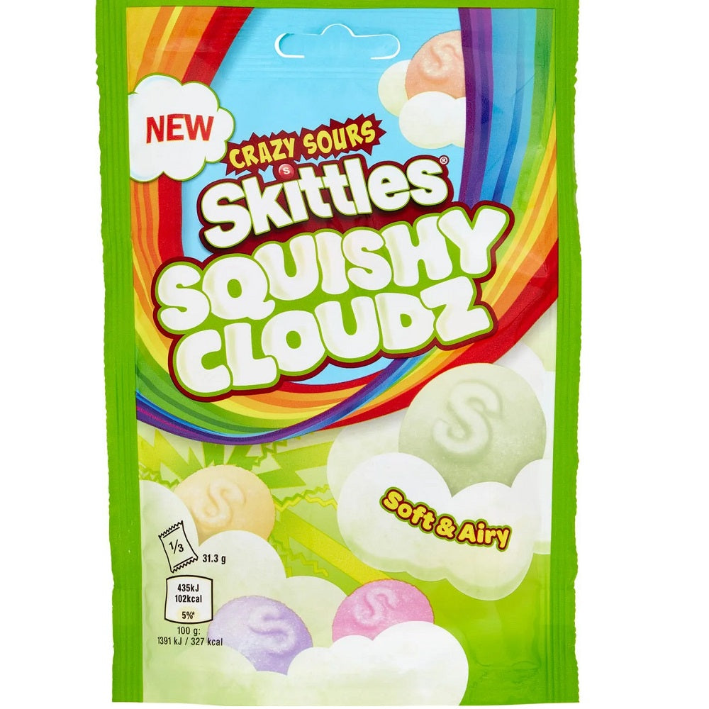 Skittles Squishy Cloudz Fruit Sourz Pouch Bag 94g product image