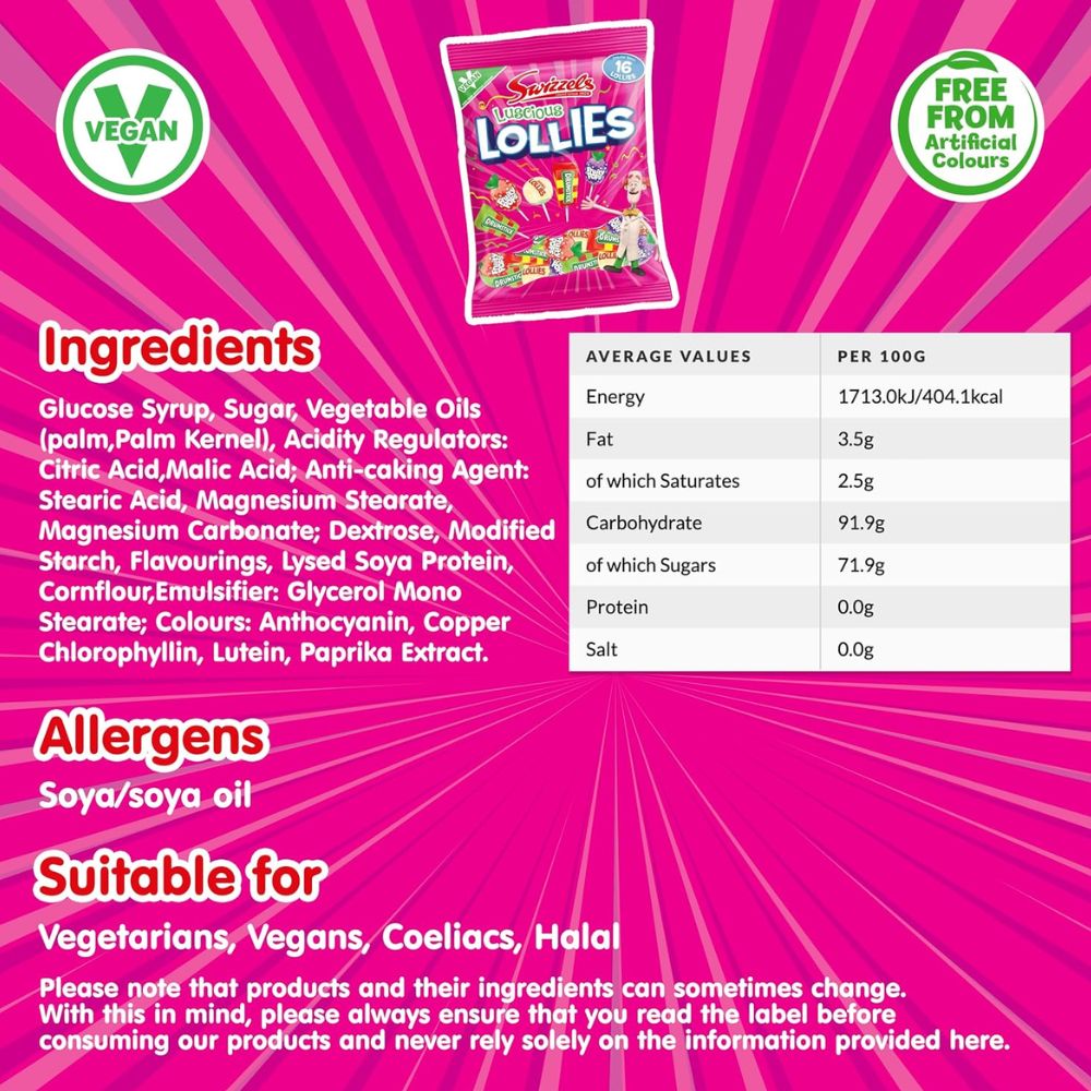 Swizzels Luscious Lollies 134g