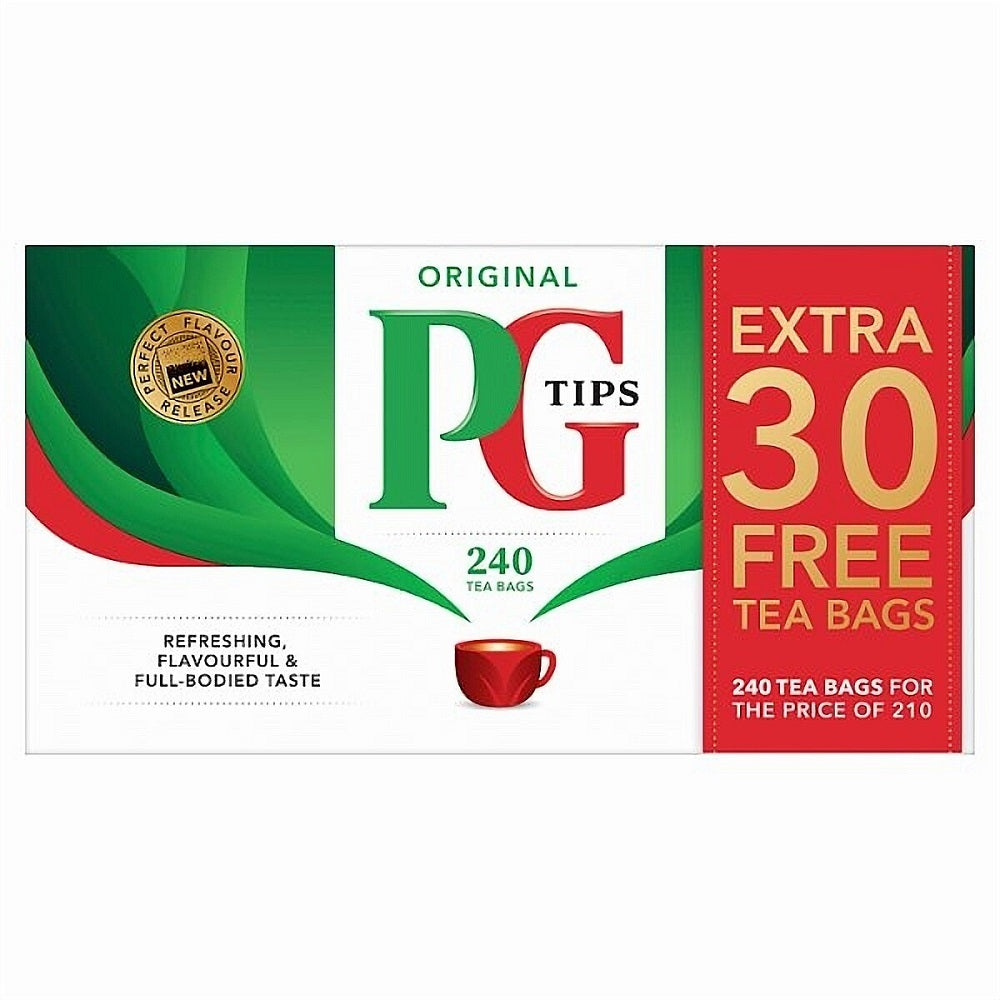 PG Tips 240 Teabags (non-pyramid teabags) 696g
