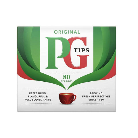 PG Tips Original Tea 80-count (non-pyramid teabags) - British Food Supplies