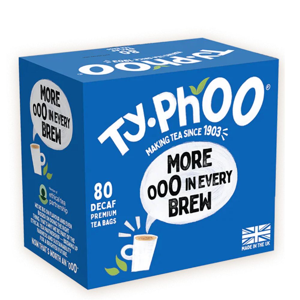 Typhoo Decaf (More In Every Brew) 80 Premium Teabags