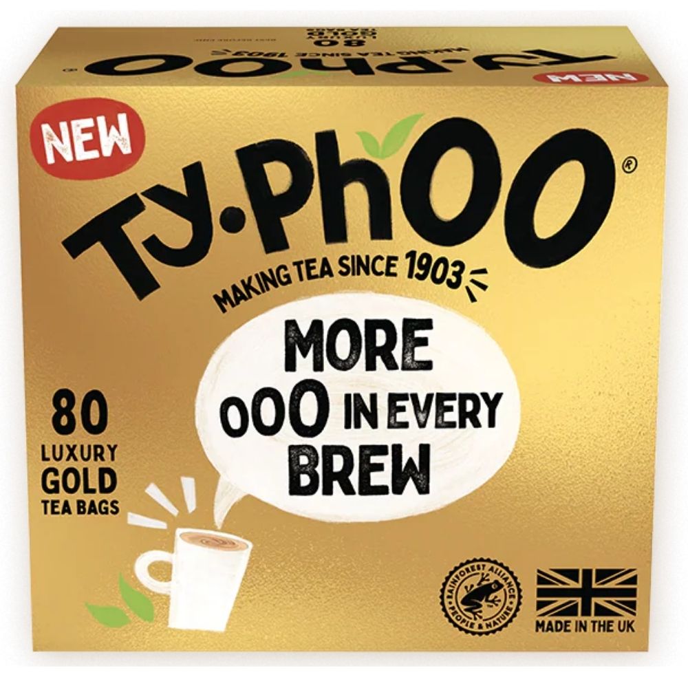 Typhoo Gold (More In Every Brew) 80 Luxury Tea Bags