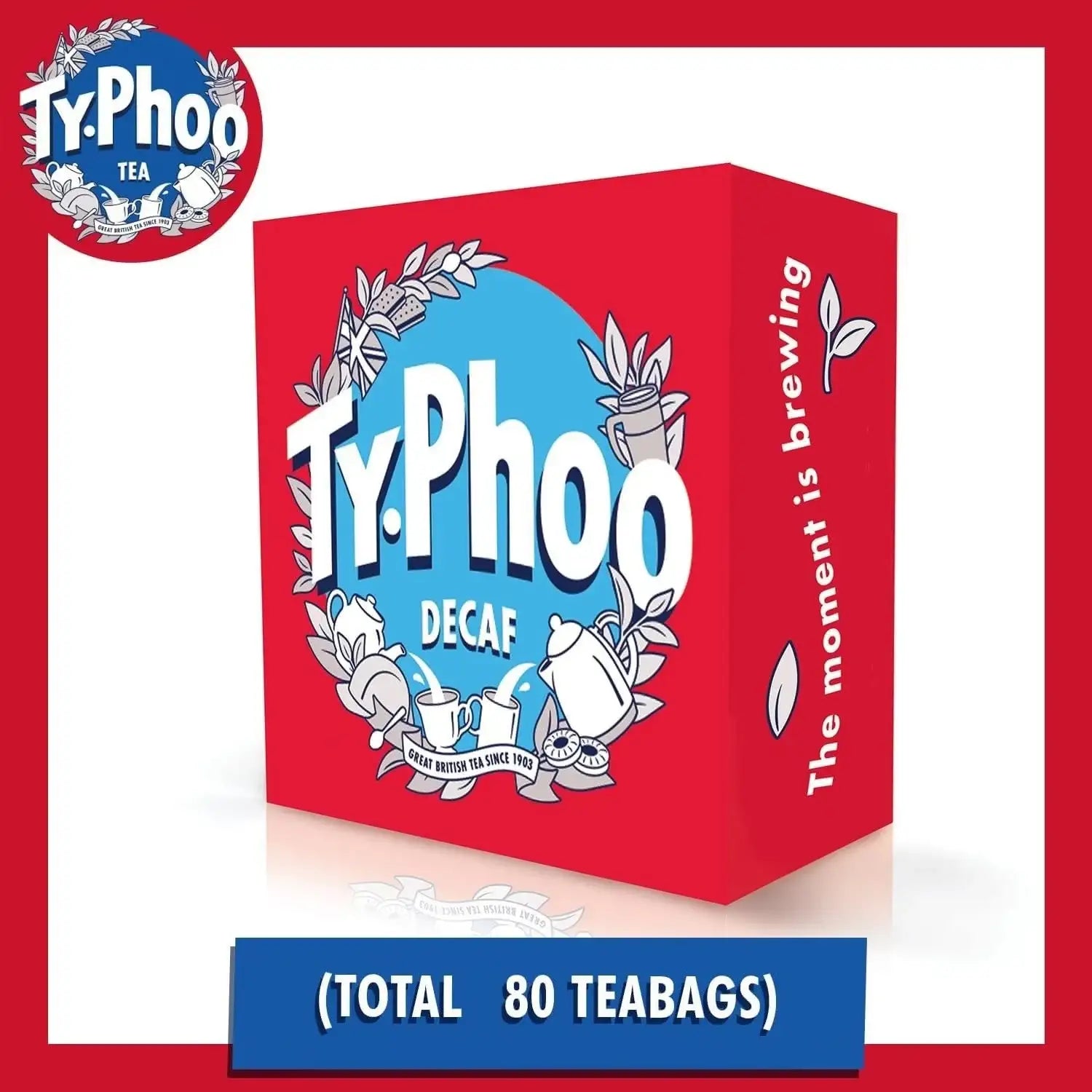 Typhoo Decaf Tea Bags 80 Bags 160g