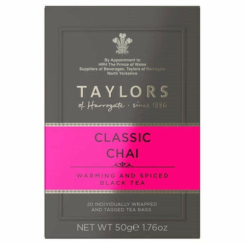 Taylors of Harrogate Classic Chai Tea, 20 Teabags - British Food Supplies