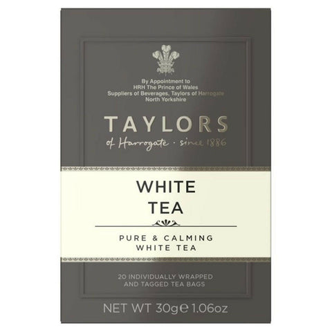 Taylors of Harrogate Yorkshire white Tea - 20 Teabags - British Food Supplies