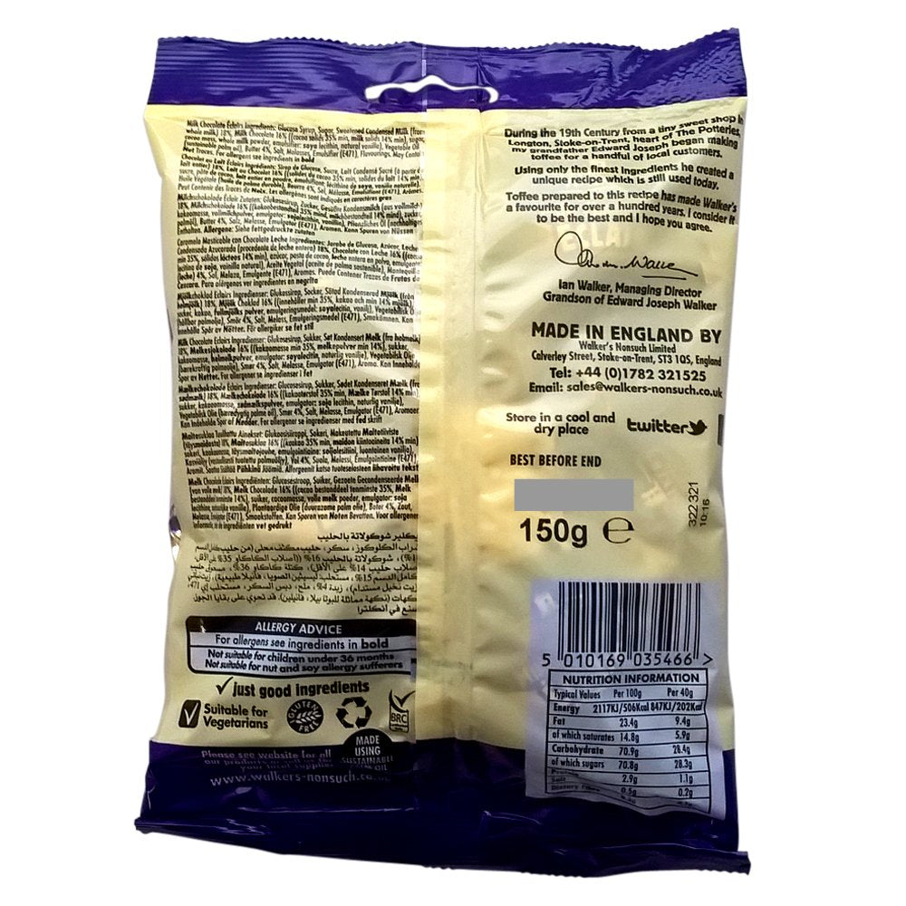 Walkers Nonsuch Milk Chocolate Eclair 150g