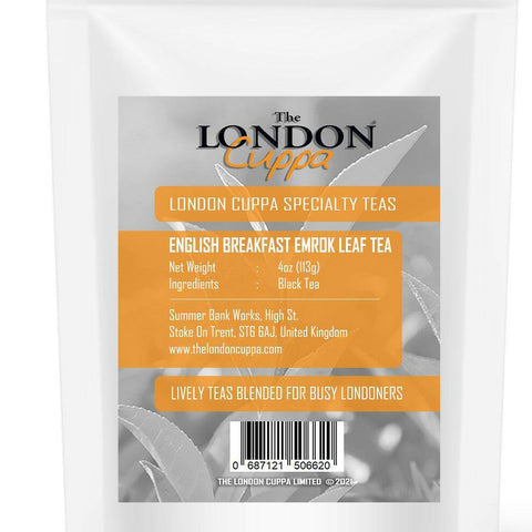 The London Cuppa English Breakfast Emrok Leaf Tea 4oz - British Food Supplies