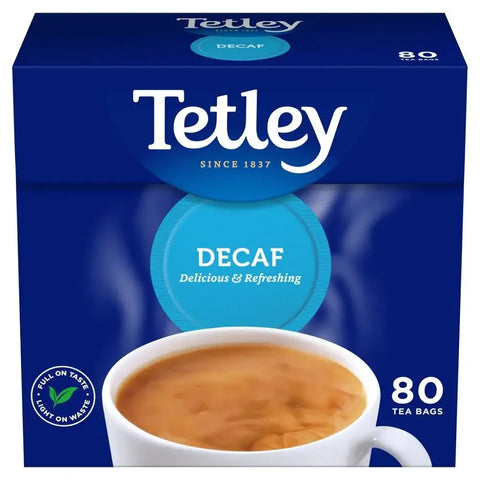 Tetley Tea Decaffeinated 80 Bags - 250g