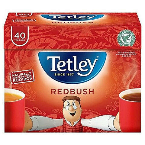 Tetley Redbush Pure 40 Teabags 100g - British Food Supplies