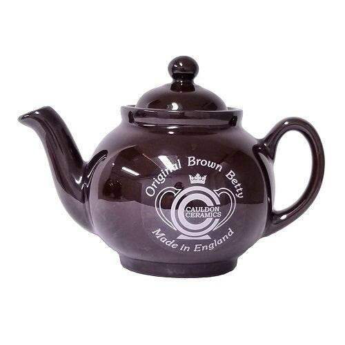 Cauldon Ceramics Brown Betty 2 Cup Teapot With Lithograph - British Food Supplies