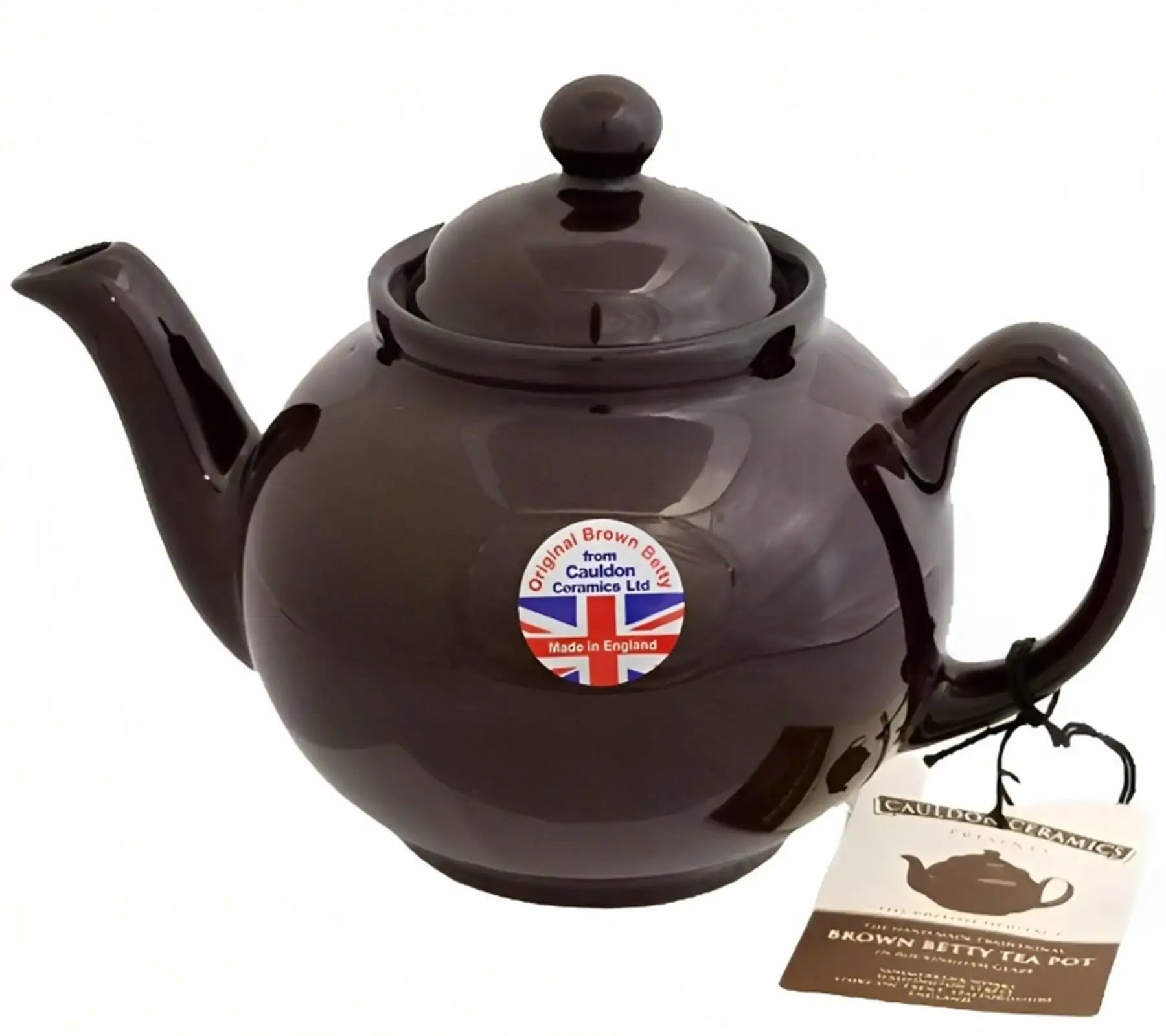 Cauldon Ceramics Brown Betty 4-Cup Teapot in Rockingham Brown - British Food Supplies