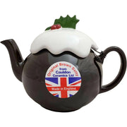 Cauldon Ceramics Traditional 6 Cup Brown Betty Christmas Pudding Teapot - British Food Supplies