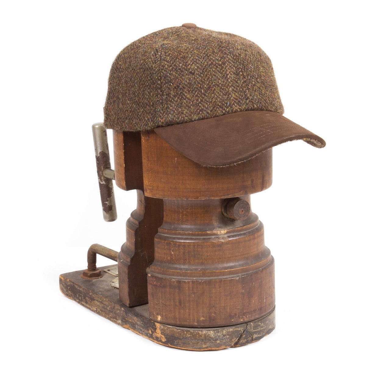 Tweedmill Harris Tweed Baseball Cap Assorted with Leather Peak