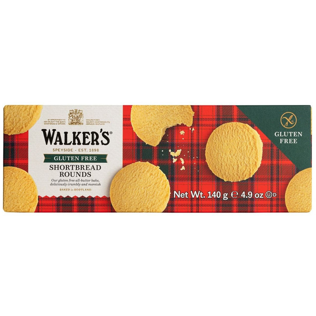 Walkers Gluten-Free Shortbread Round, 4.9 Ounce product image