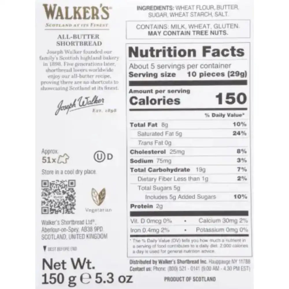 Walkers Shortbread Scottie Dog 3D Carton 5.3oz