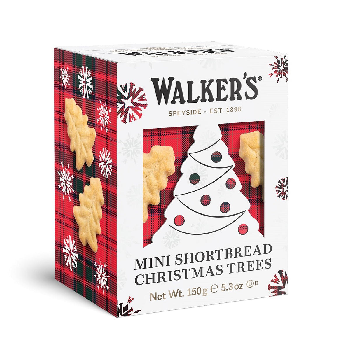 Walker's Shortbread Pure Butter Mini Shortbread Christmas Tree Cookies 5.3 oz Box product image