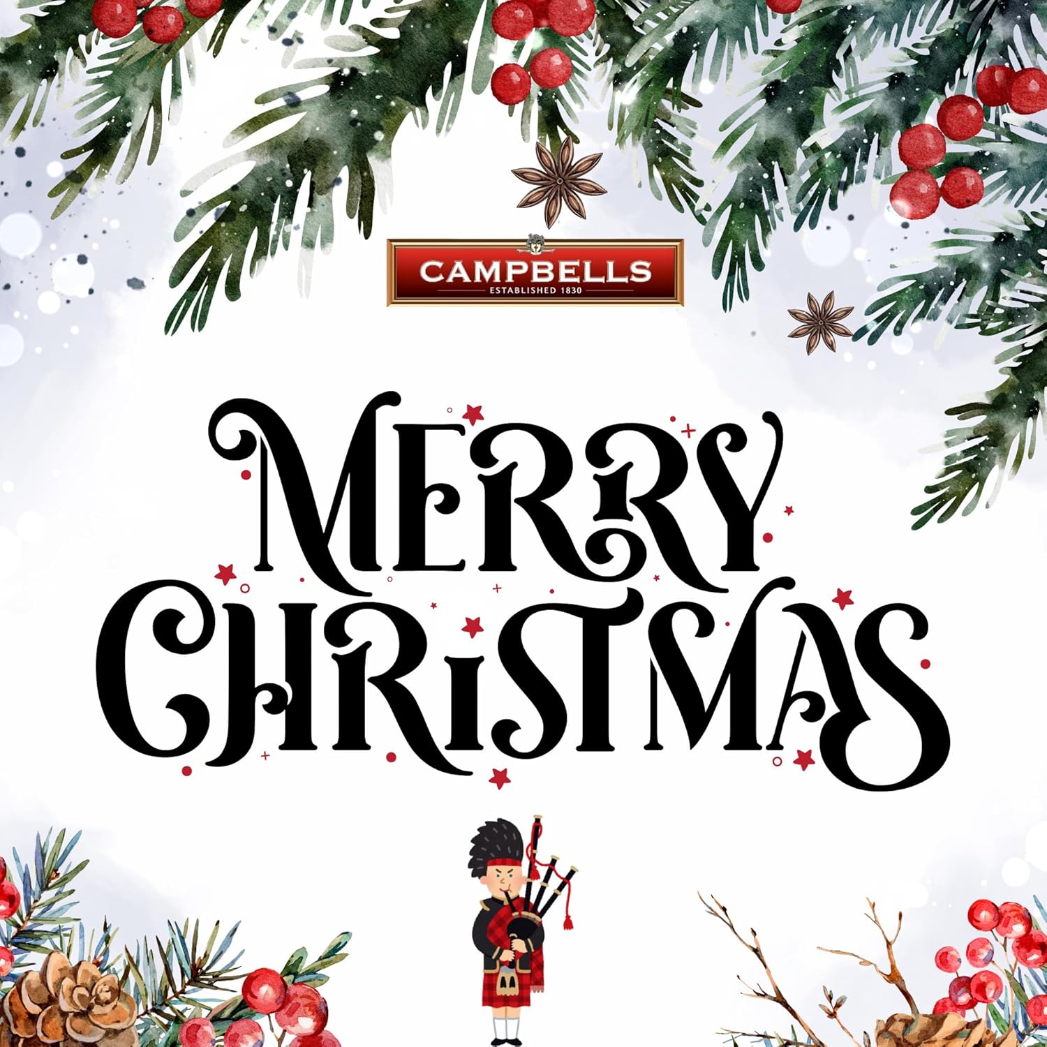 Campbells Shortbreads Biker Santa Tin (Assorted Shortbread Shapes) 150g