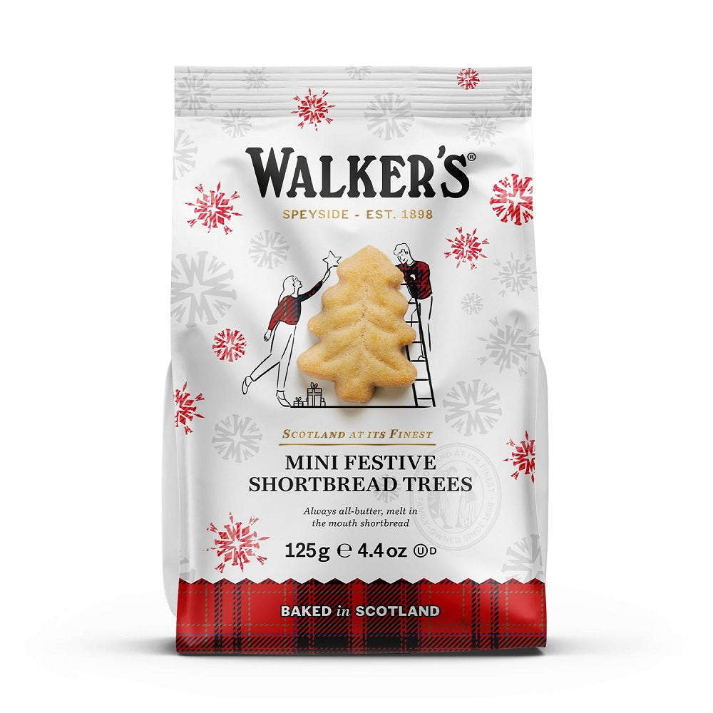 Walkers Shortbread Mini Festive Shortbread Trees Bag 4.4oz