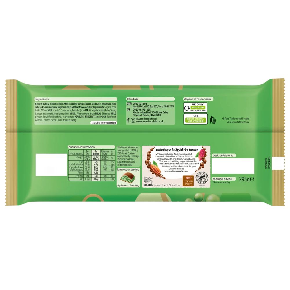 Aero Peppermint Block 295g