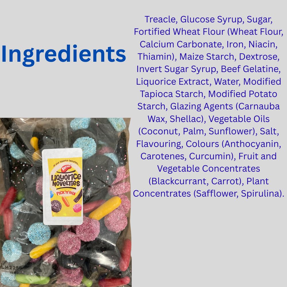 Barratt Liquorice Novelties Carton Sweets 400g